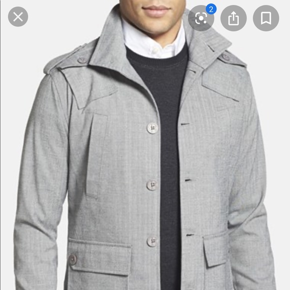 ♦️SOLD♦️Kane & Unke military jacket with hood M - Picture 3 of 8